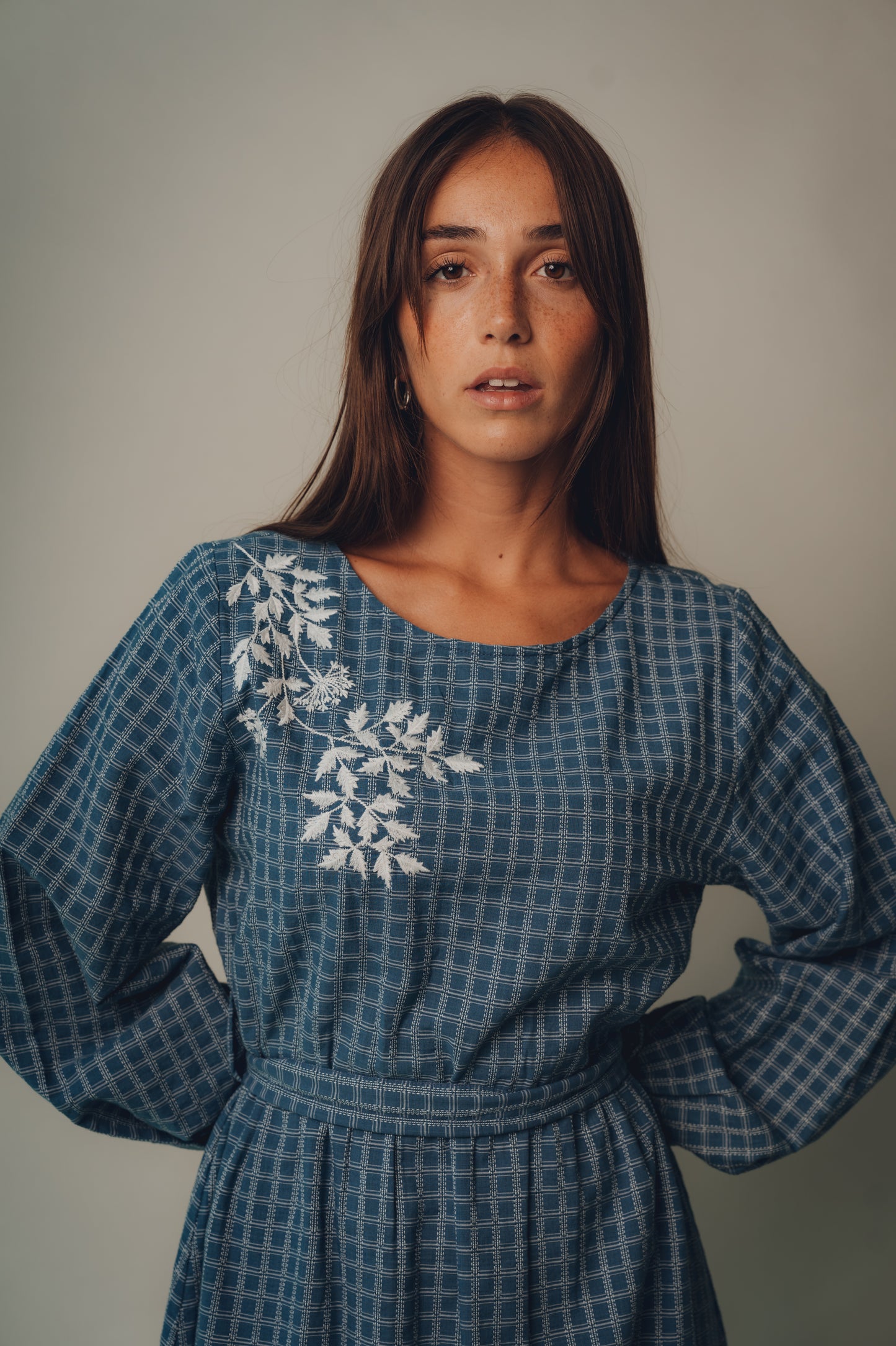 Vestido Harvest - Vestido estampados cinturón