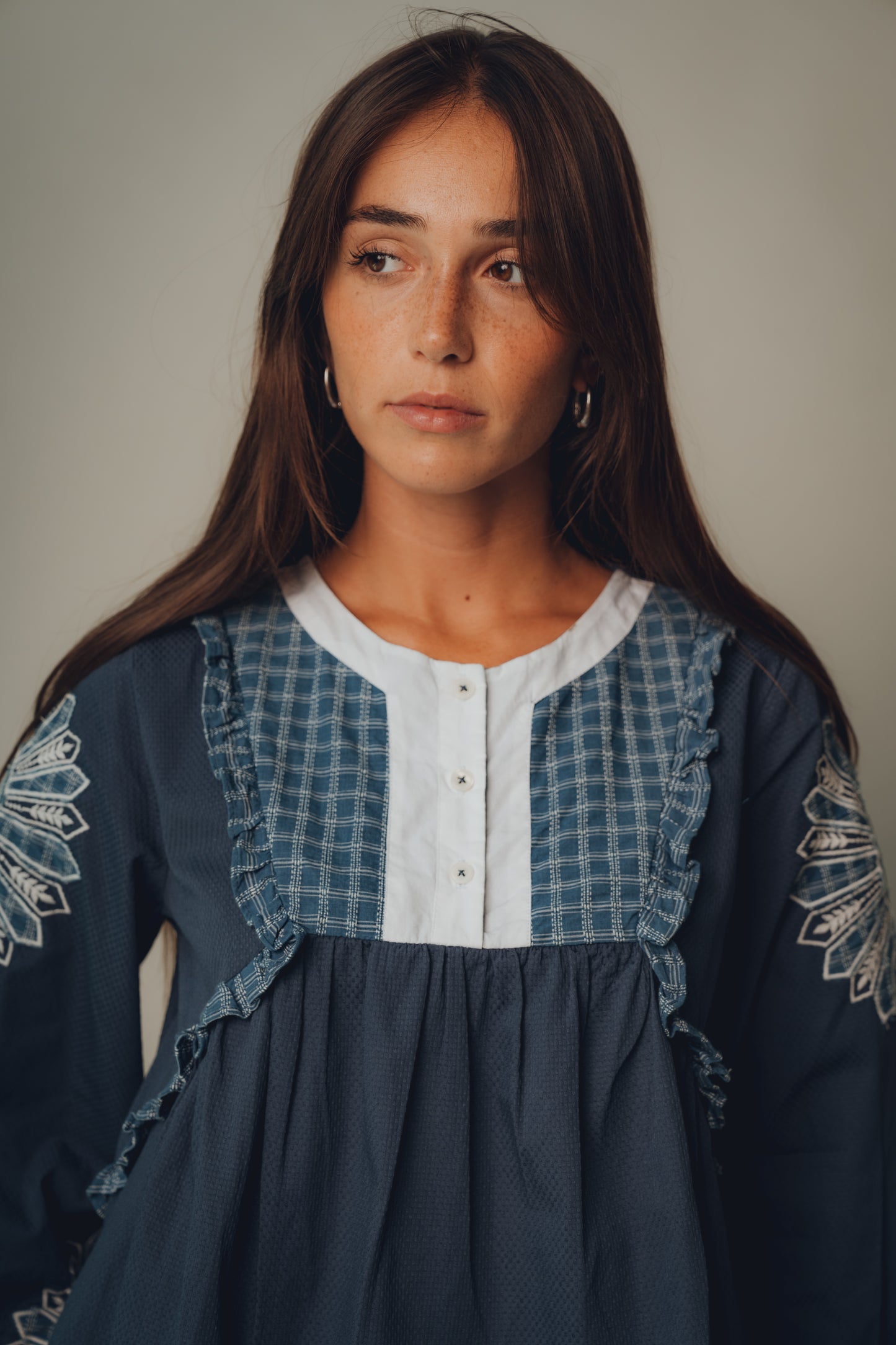 Blusa Harvest - Blusa Volantes y Bordados