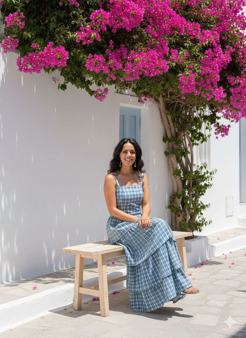 Roma Dress- Blue