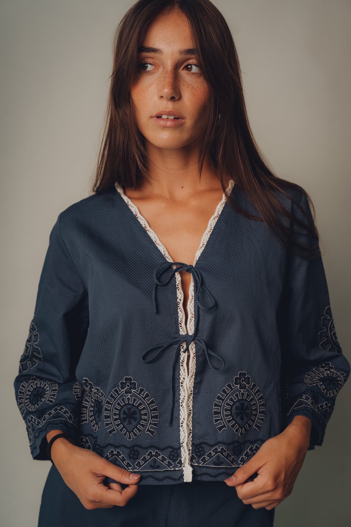 Blusa Bohemian - Blusa Fluida Lazos