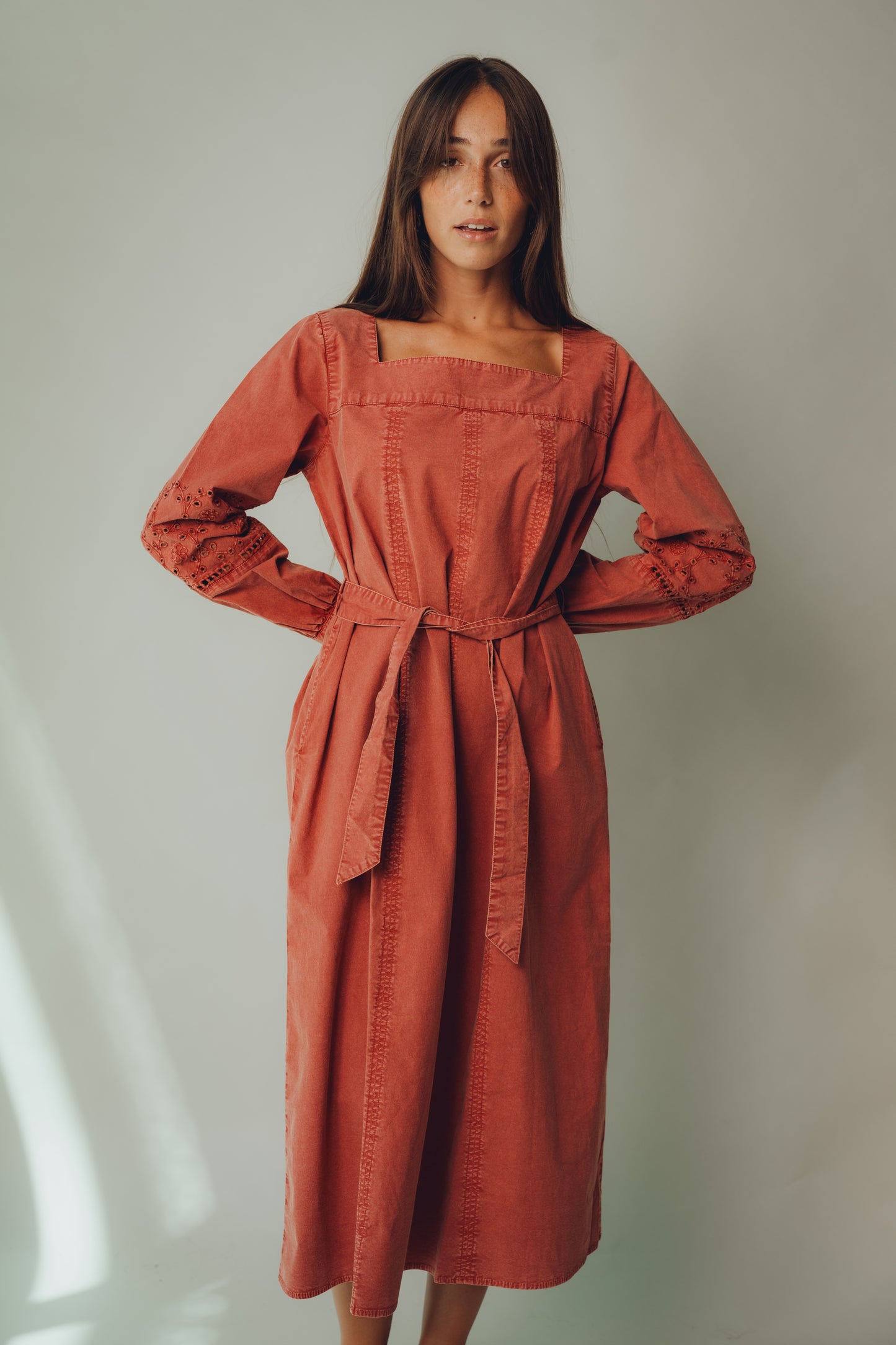 Vestido Ámbar - Vestido denim cinturón