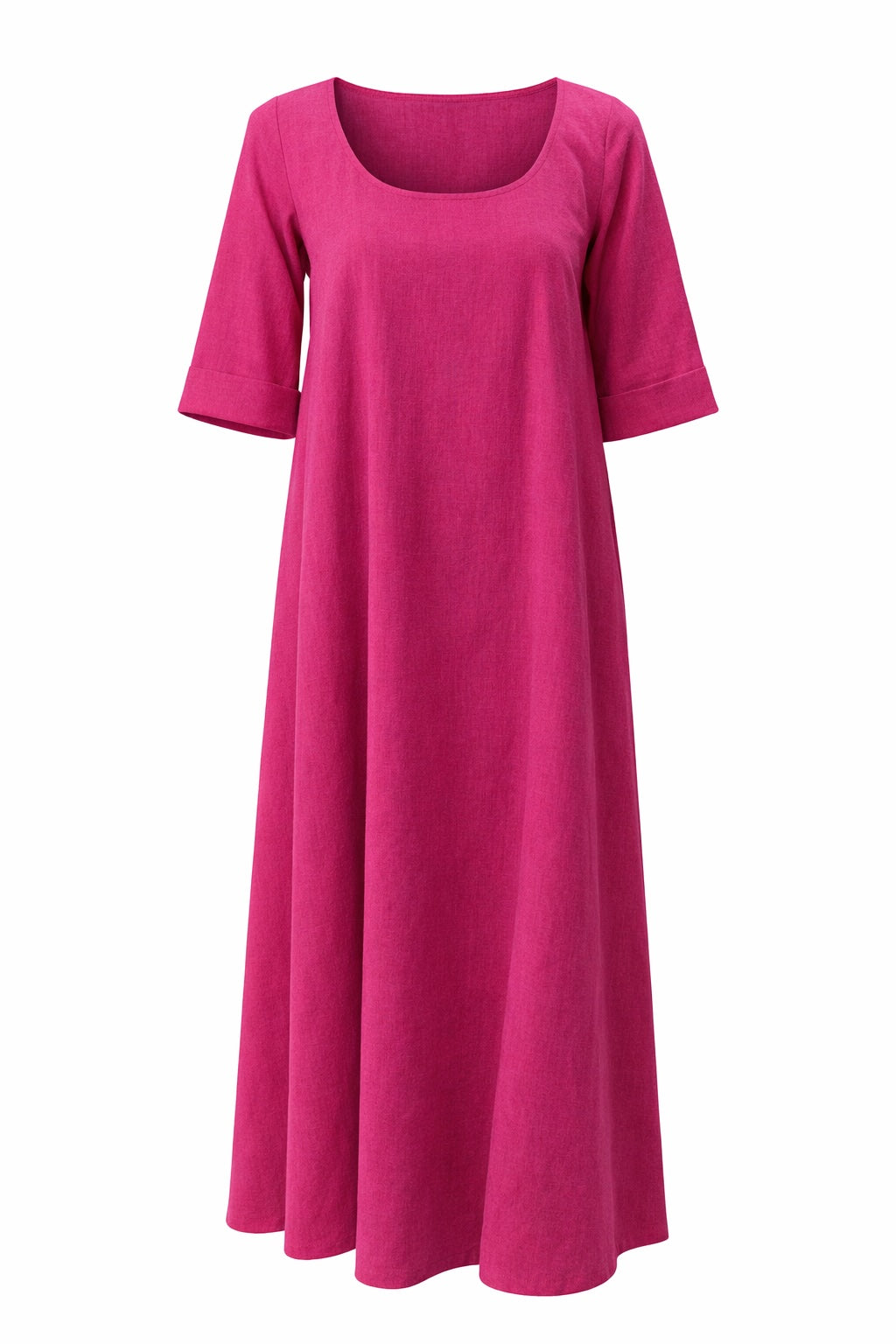 Aster Linen Dress- Pink