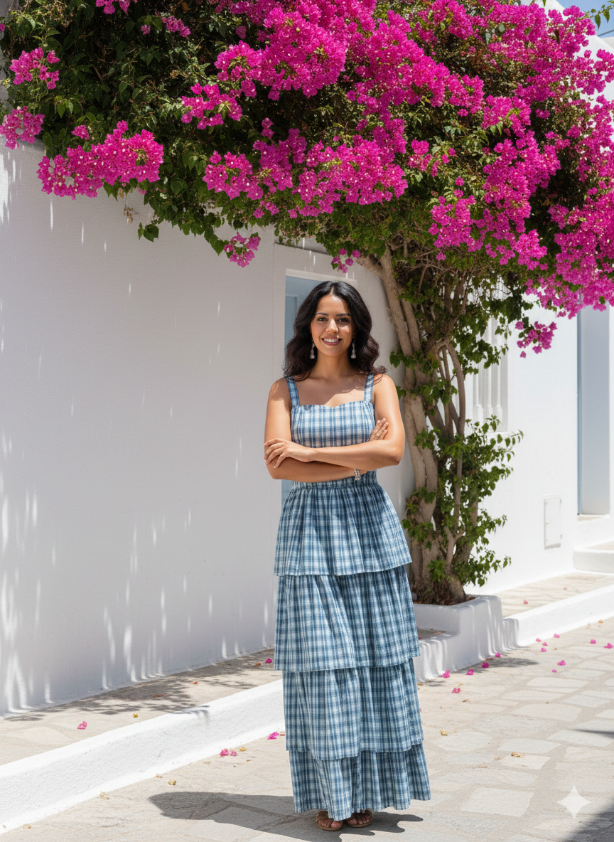 Roma Dress- Blue