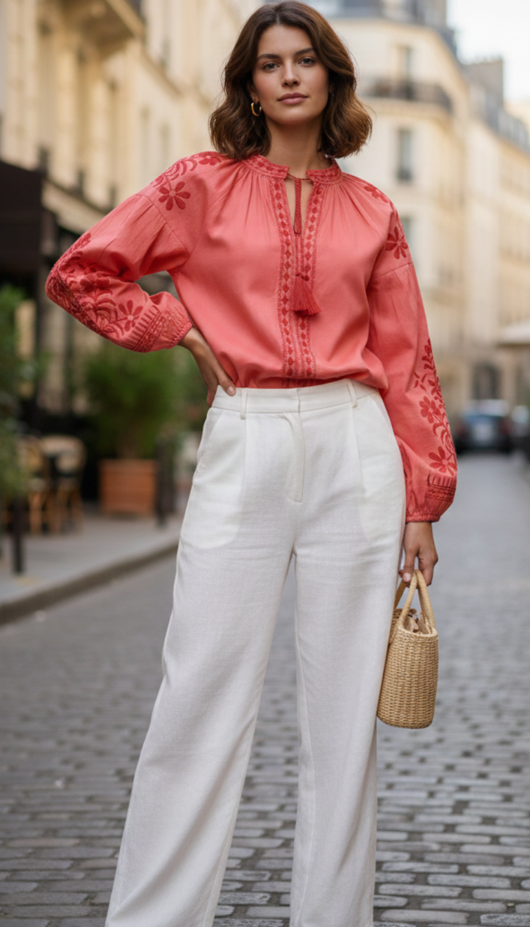 Rosa Bordada Blouse