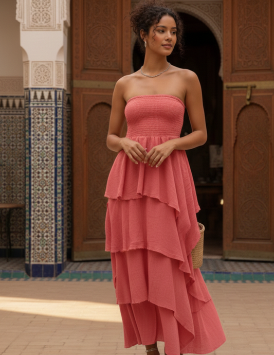 Menorca Dress- Pink