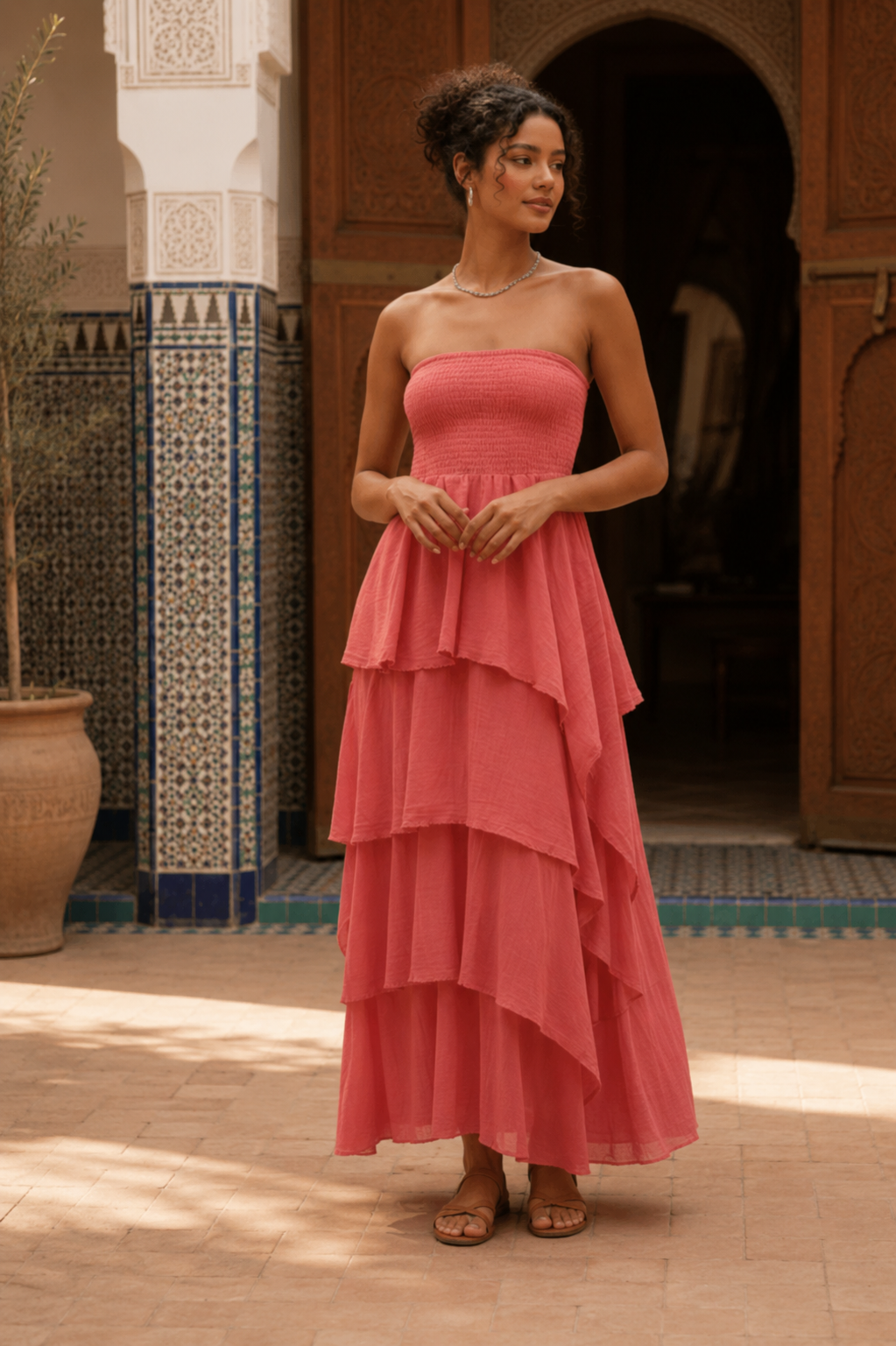Menorca Dress- Pink